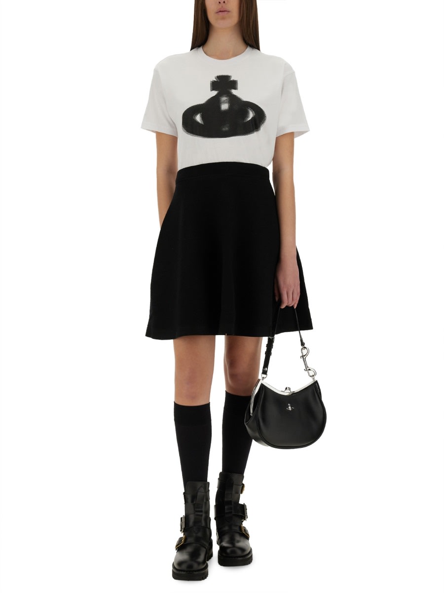 Shop Vivienne Westwood Halftone Orb T-shirt In White