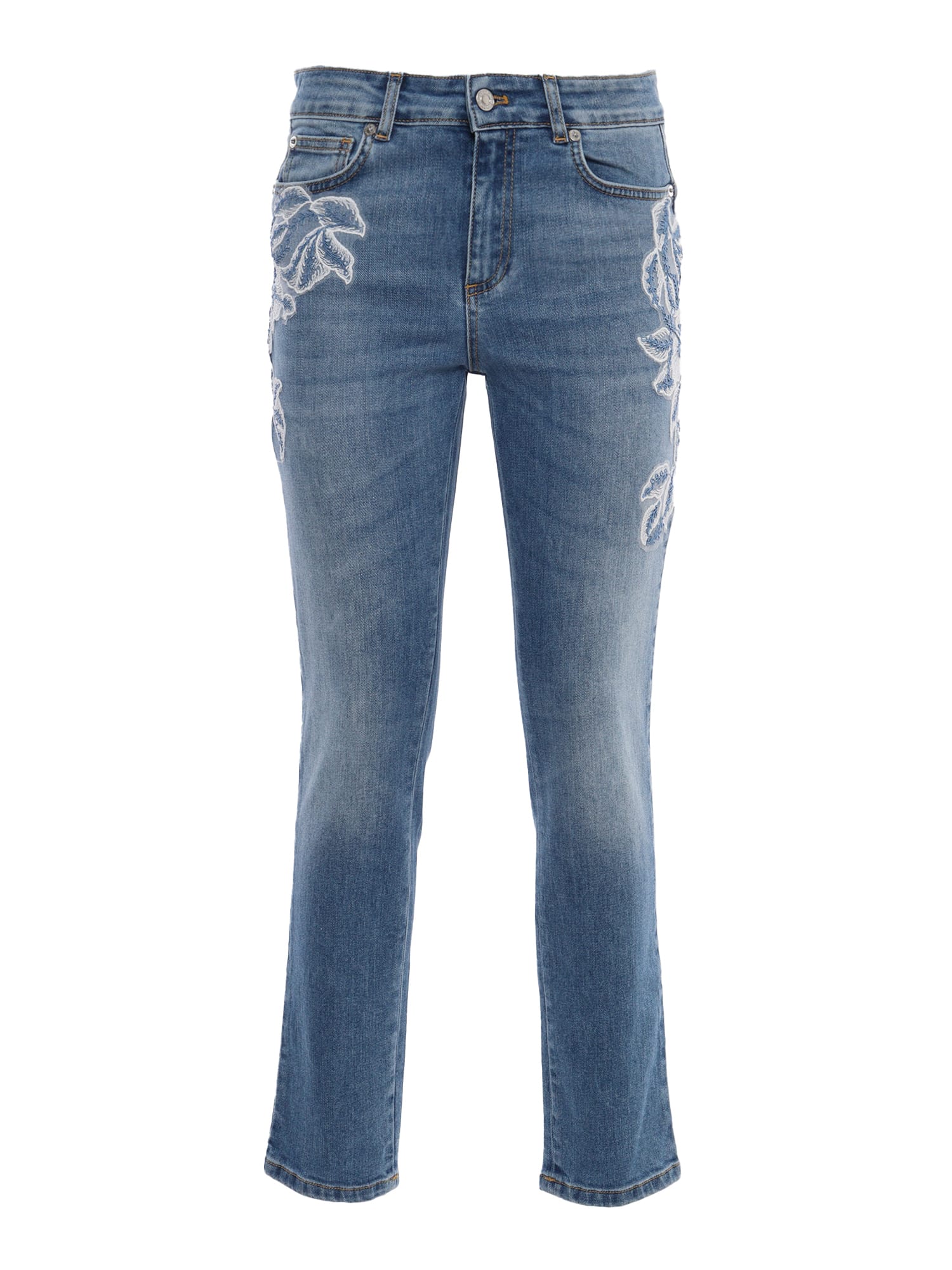 Ermanno Ermanno Scervino Jeans With Lace In Blue