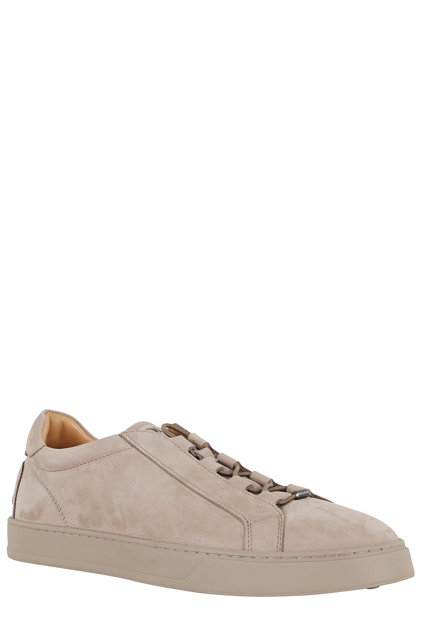 Tod's Round Toe Low-top Rubber Sole Sneakers