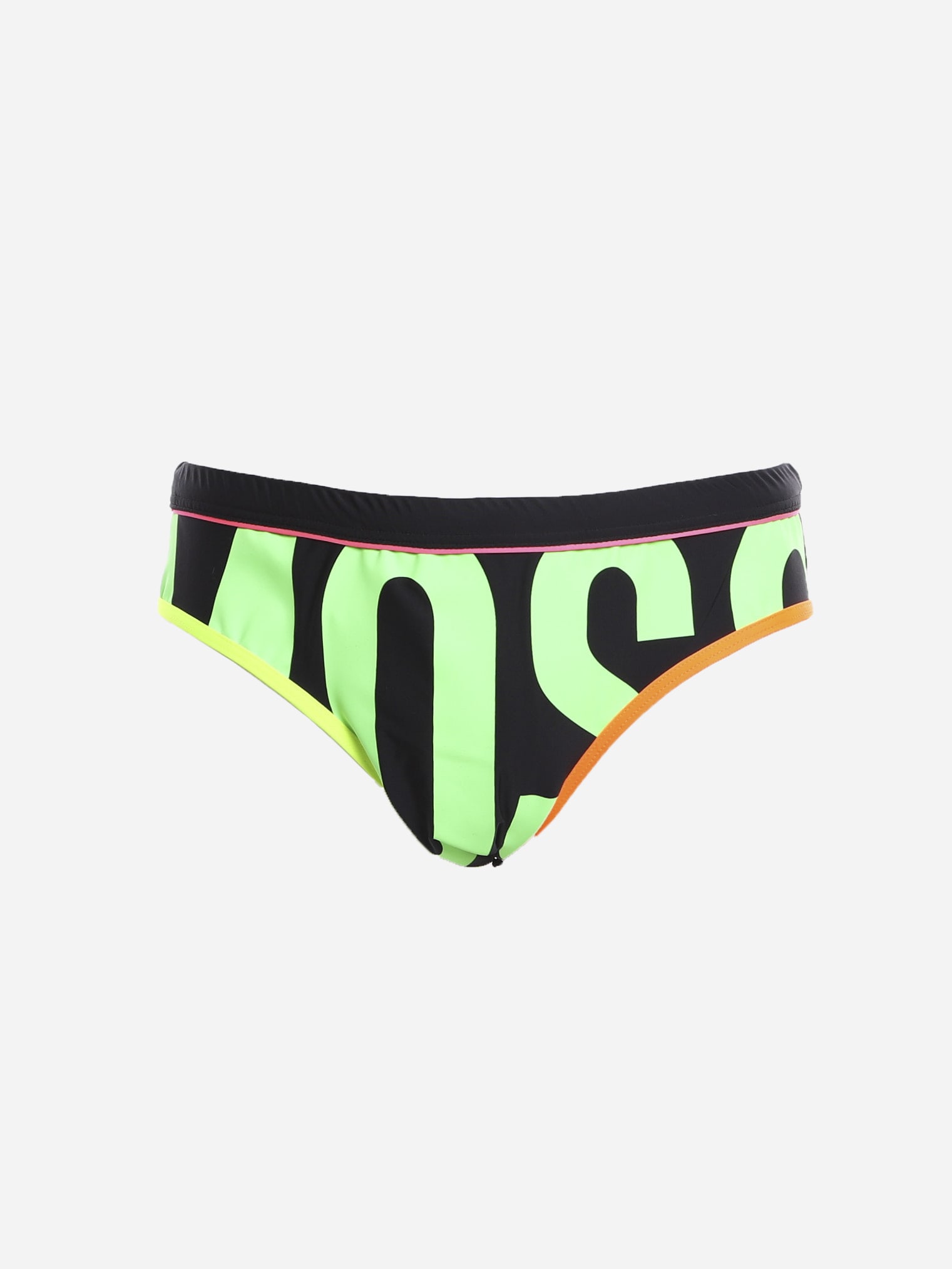 Moschino Lycra Swimsuit With Contrasting Logo Print