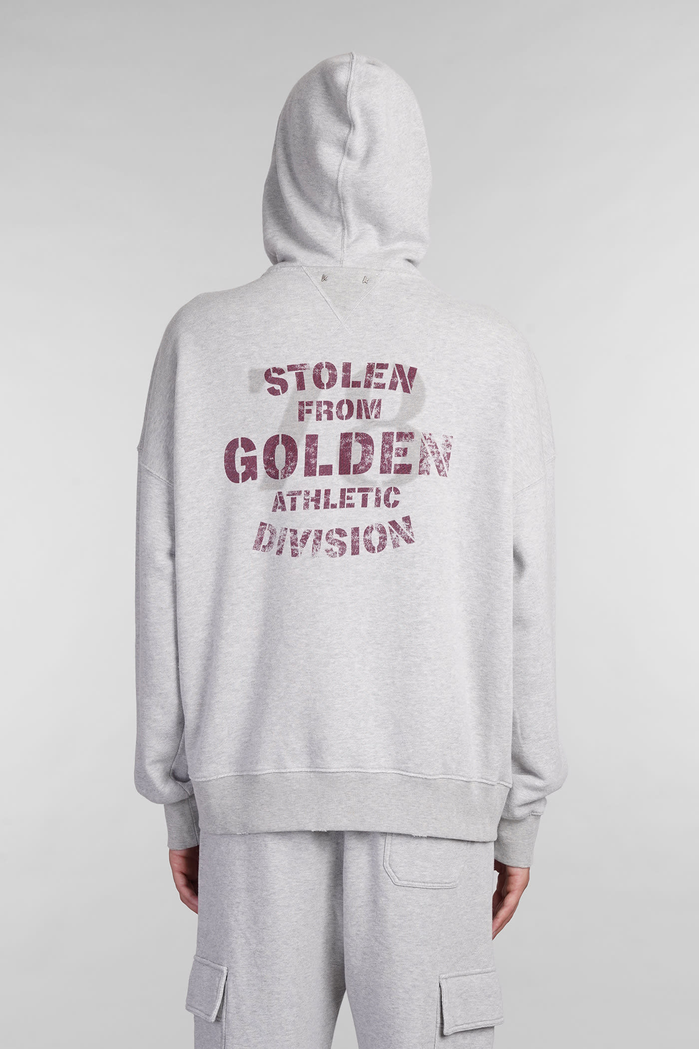 Shop Golden Goose Sweatshirt In Grey Cotton