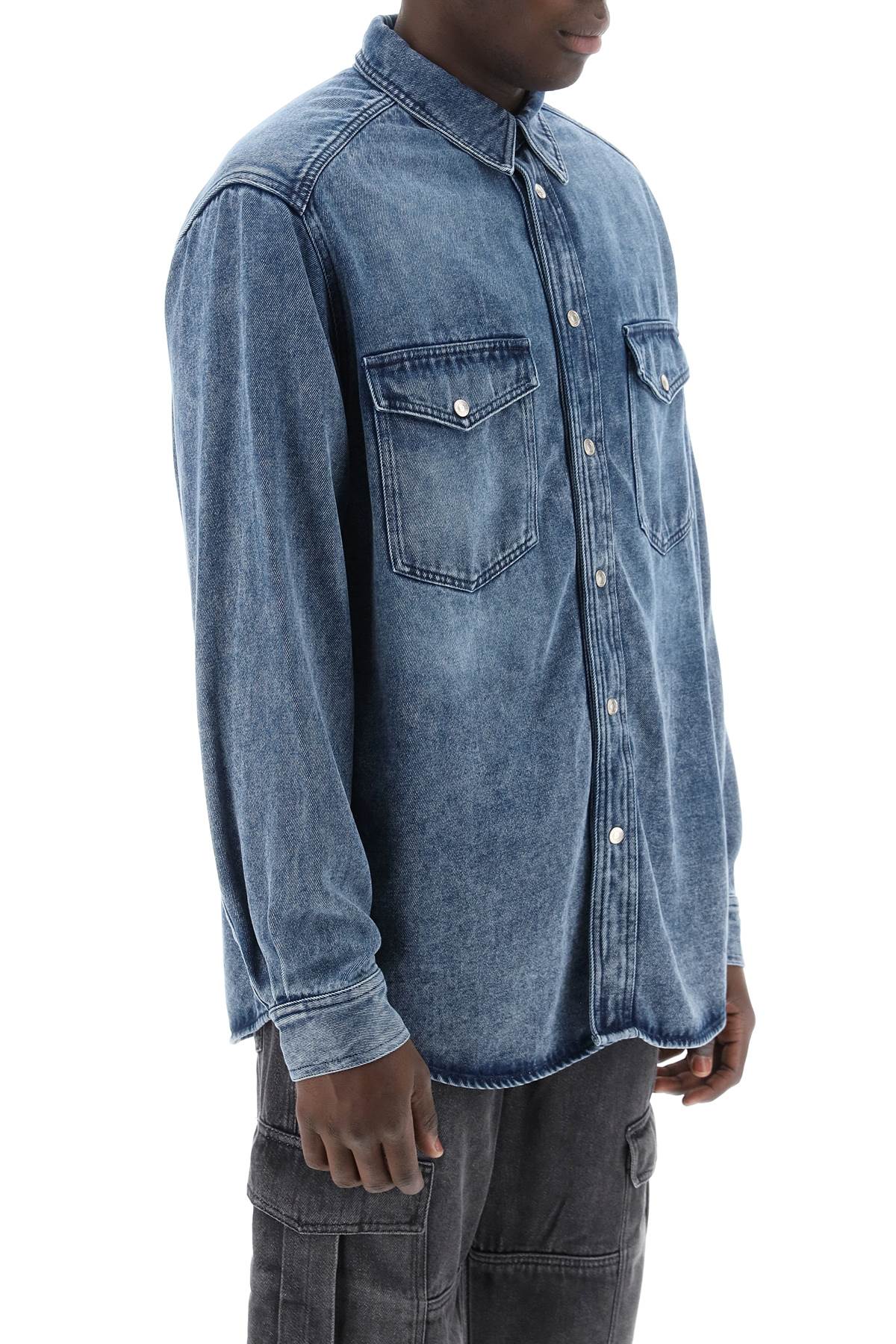 Shop Isabel Marant Tailly Denim Overshirt