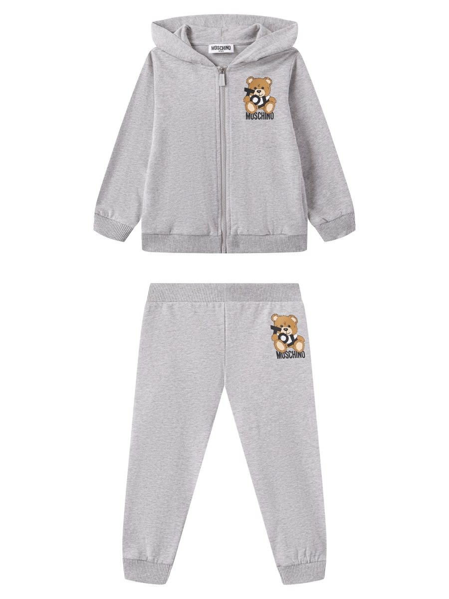 Moschino Babies' Suit Suit In Gray