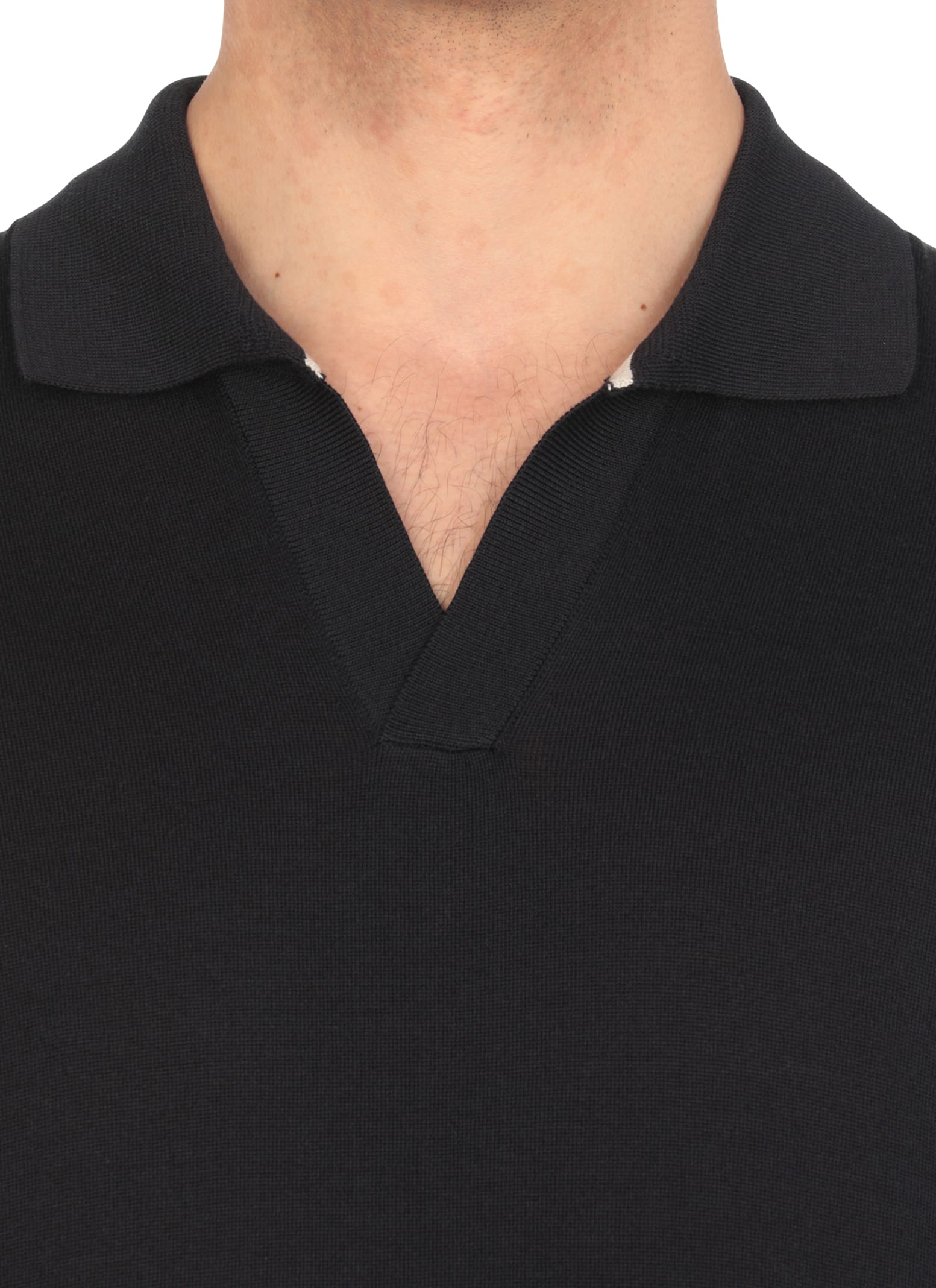 Peserico Cotton And Silk Polo Shirt