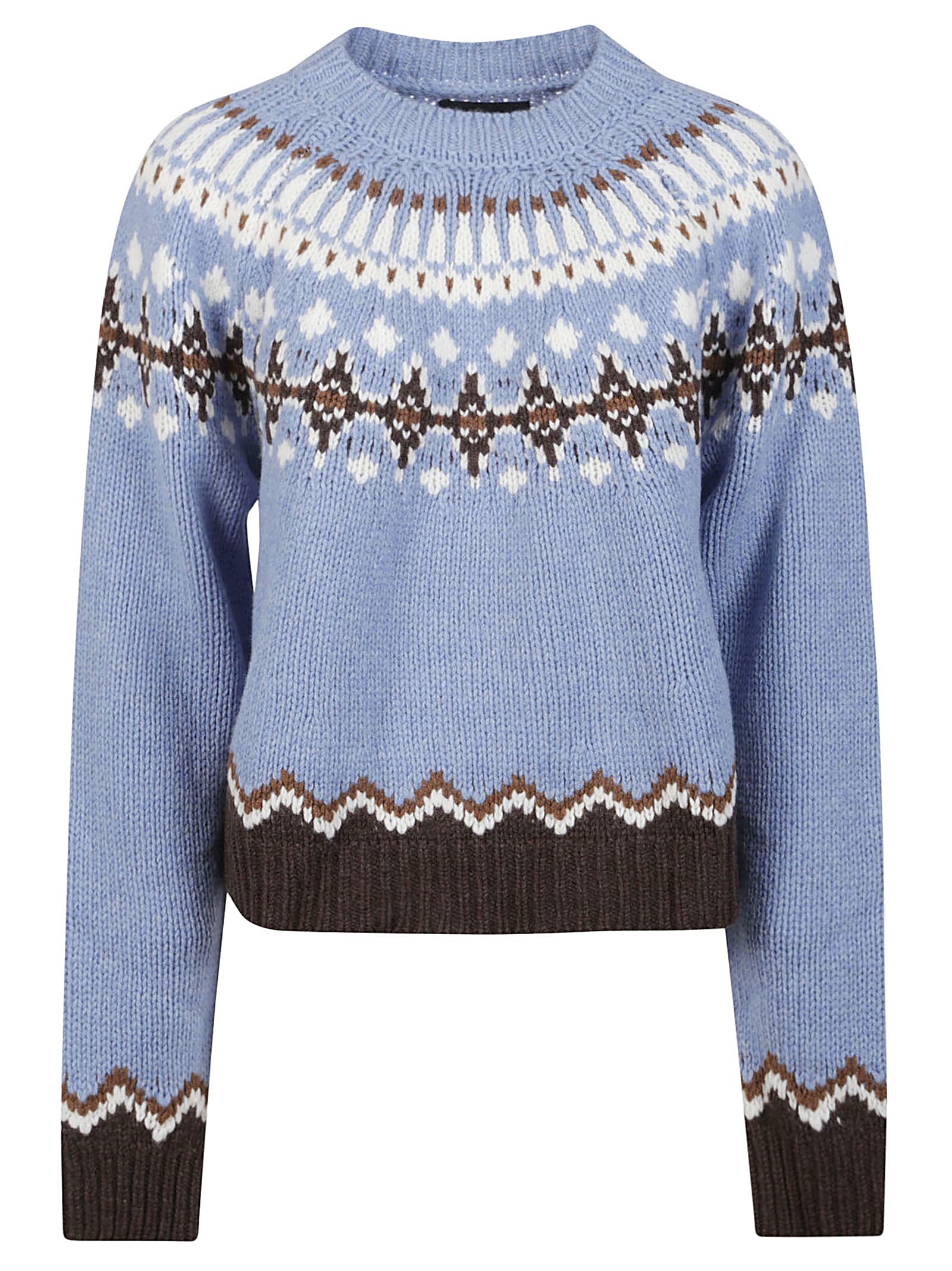 Shop Alanui Sweet Winter Sweater In Celestial/multicolor