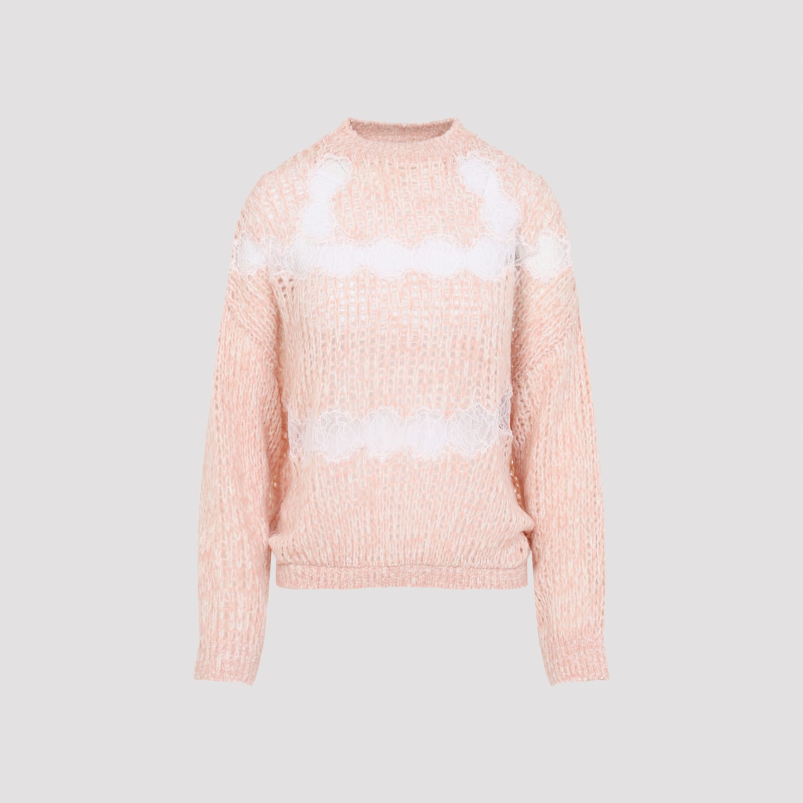 Giambattista Valli Wool Pullover Sweater In Pink