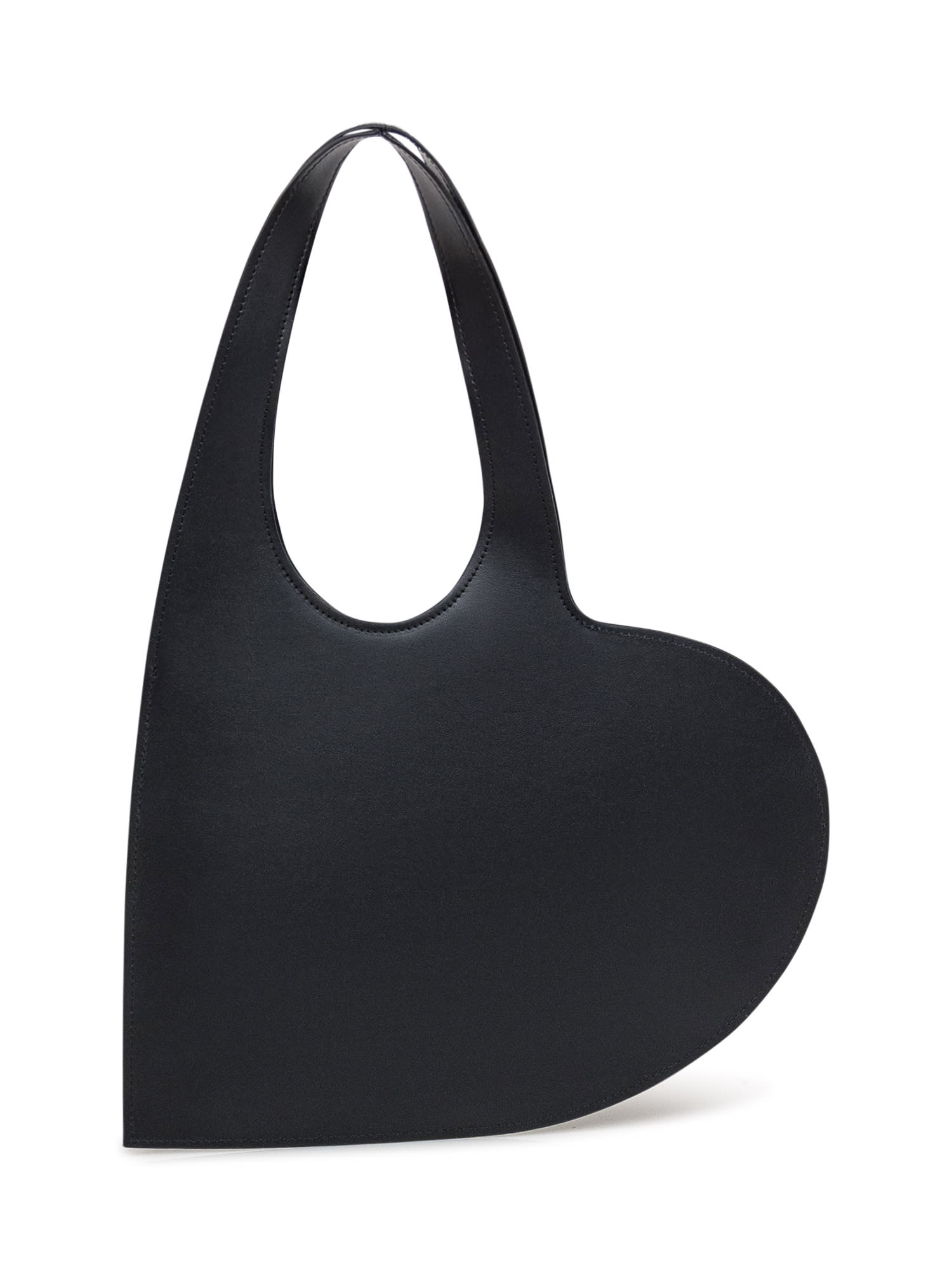 Shop Coperni Mini Heart Gloss Bag In Black