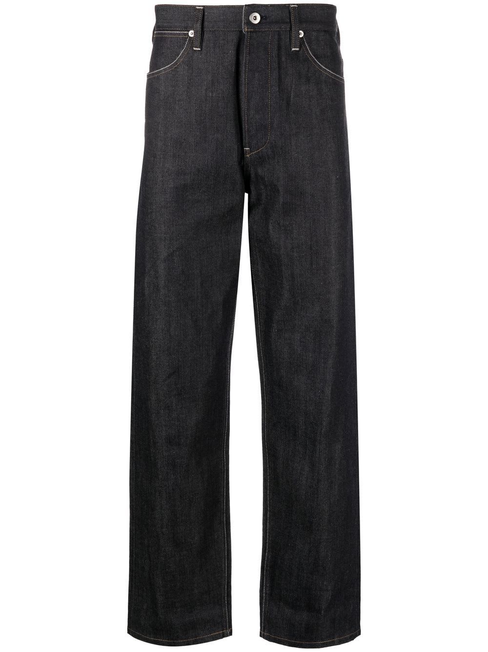 Shop Jil Sander W 03 Standard Regular Fit Jeans In Dark Blue