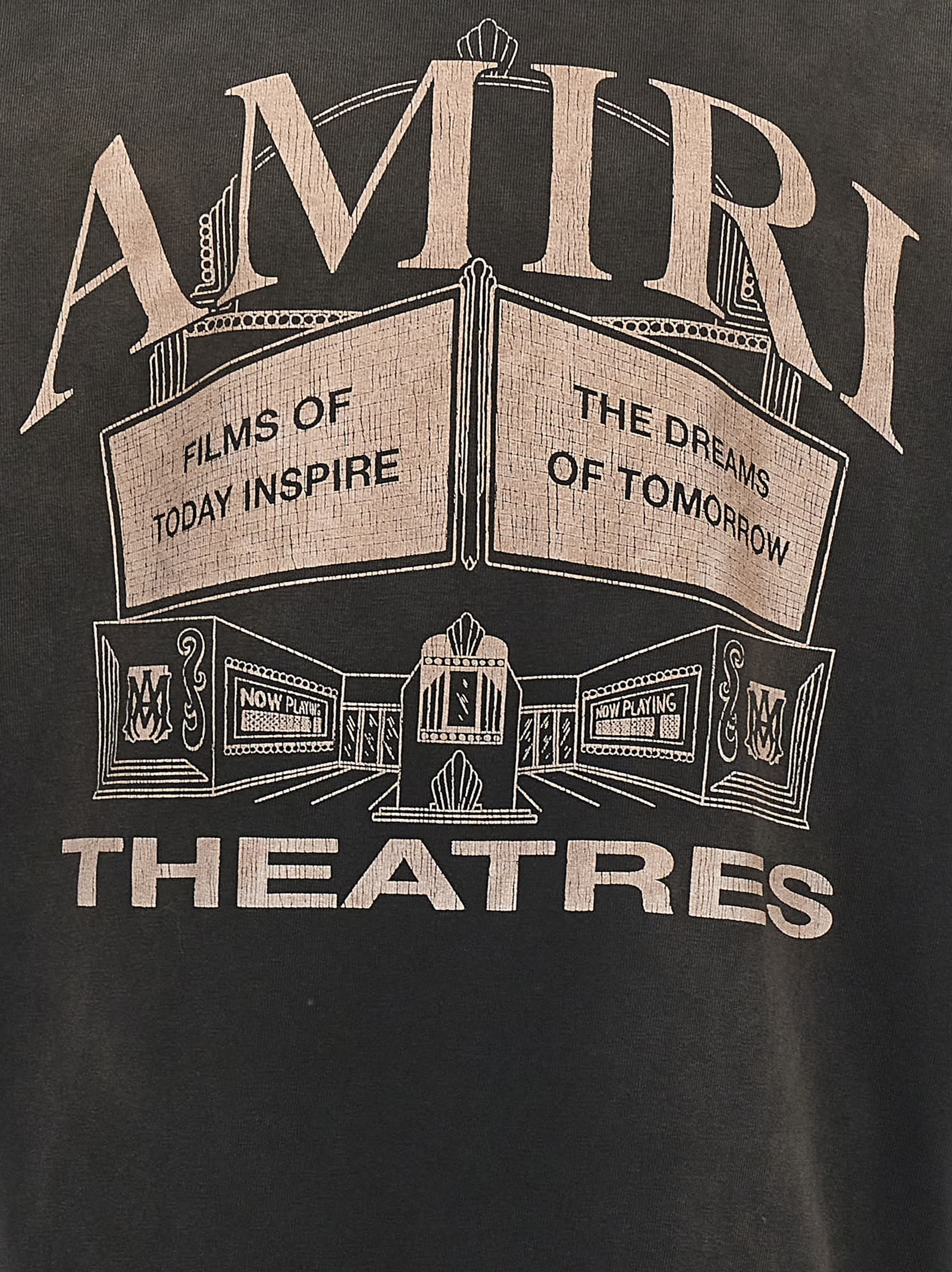 Shop Amiri Theaters Vintage T-shirt In Black