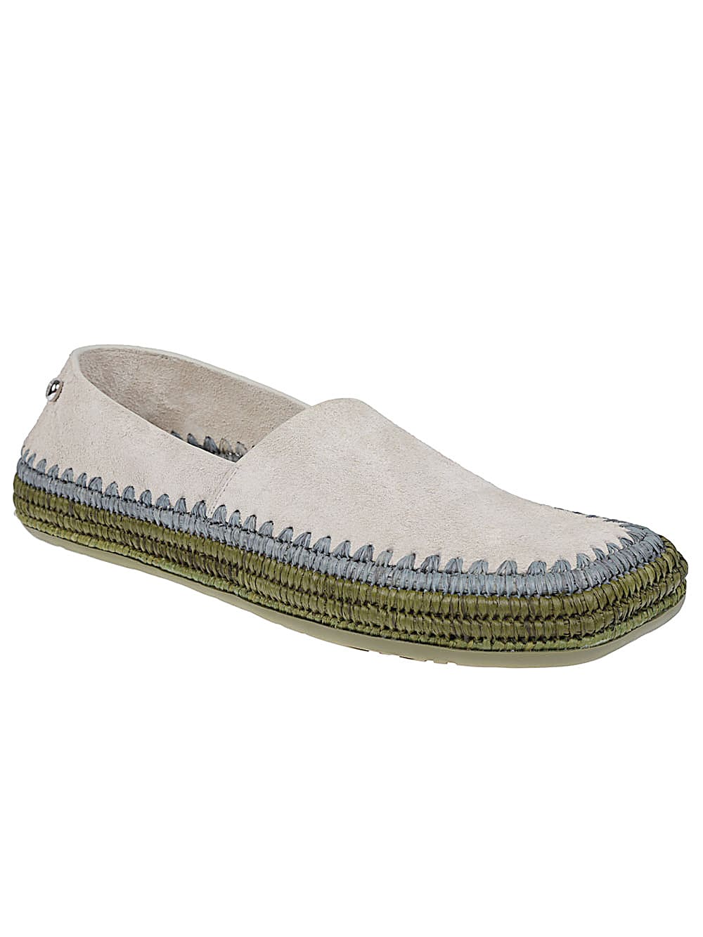 Loewe Rio Suede Espadrilles In Gray