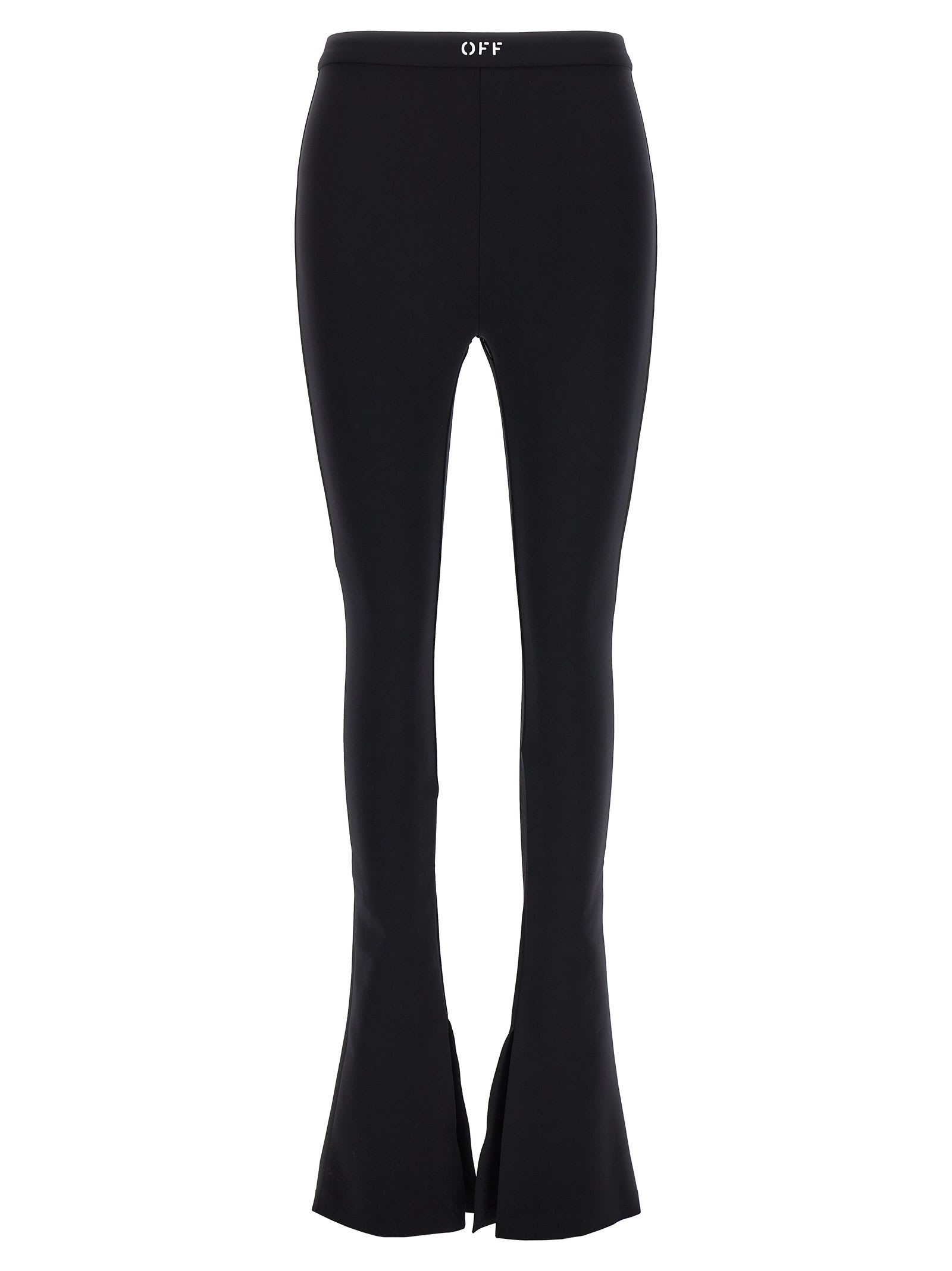 Off-white Flared Leggings With In White/black