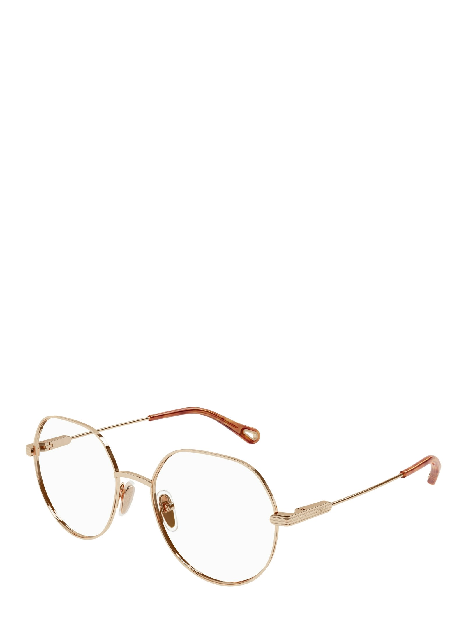 Chloé Benjamine Round-frame Glasses In Neutral