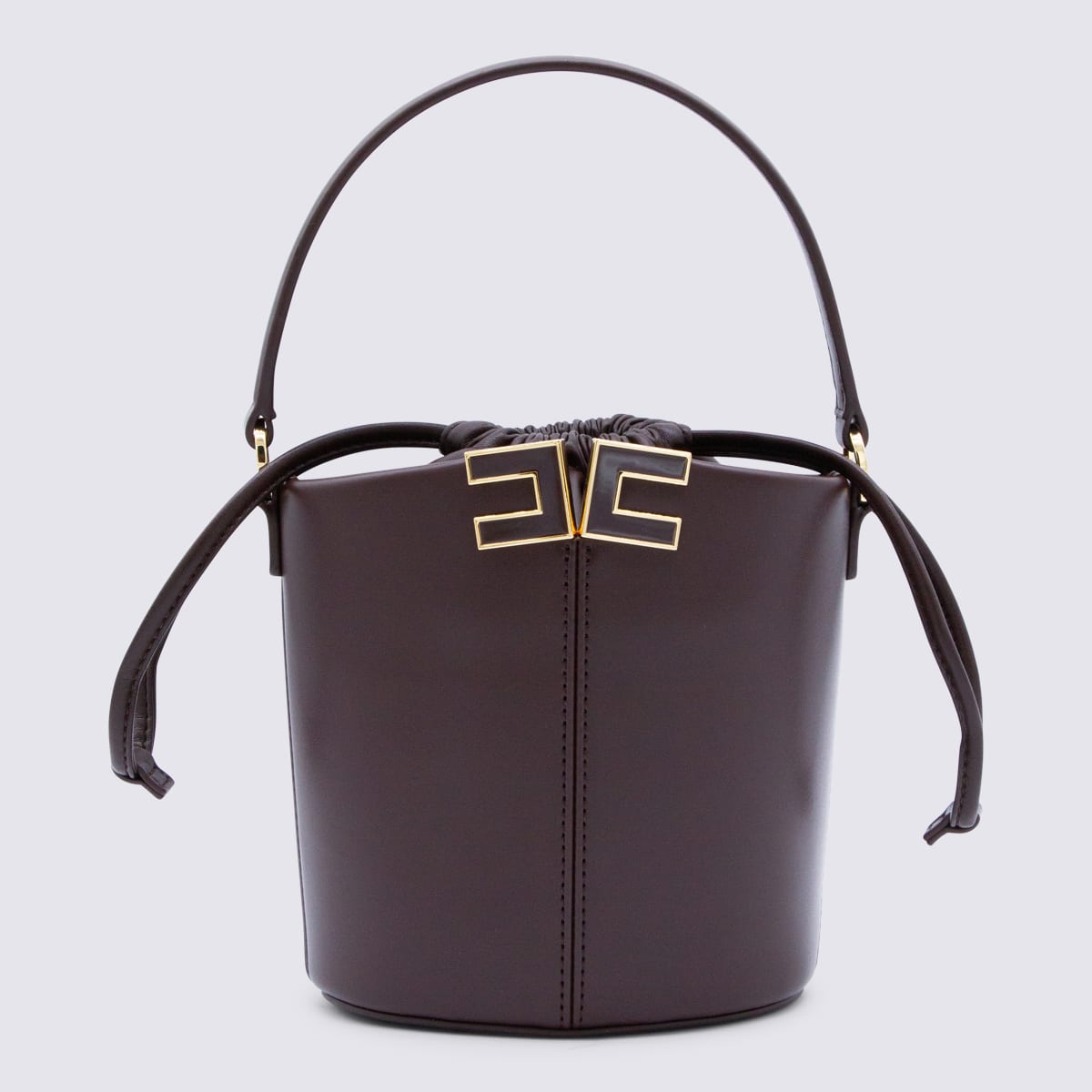Elisabetta Franchi Brown Satchel
