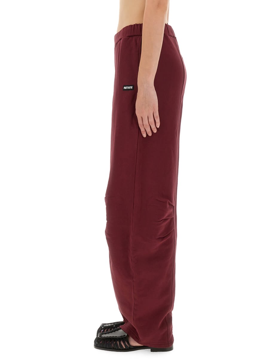 Rotate Birger Christensen Rotate Birgerchristensen Sports Pants Terry Back In Burgundy
