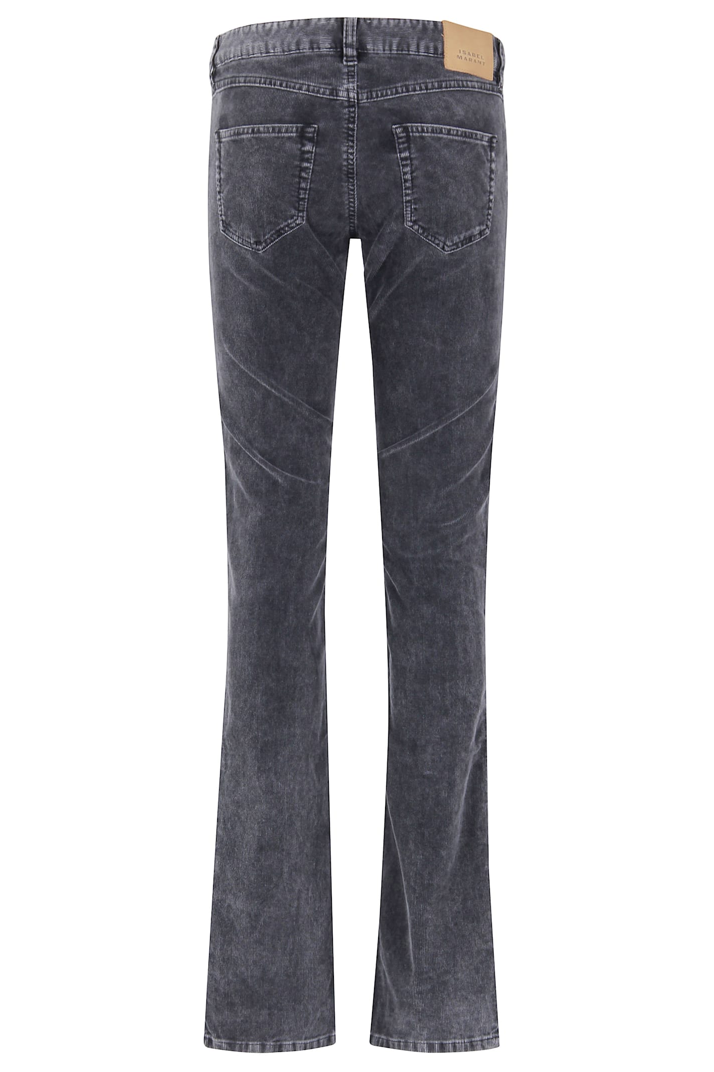 Isabel Marant Étoile Belt.loops Trousers In Gray