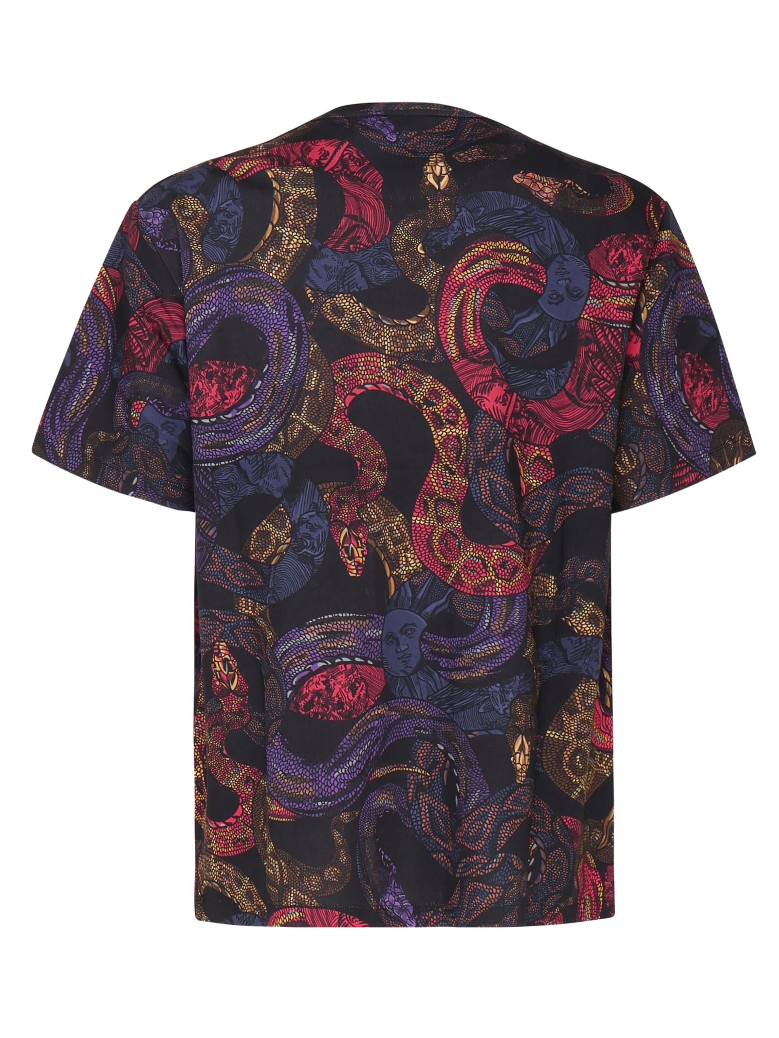 Shop Just Cavalli Cotton T-shirt In Multicolour