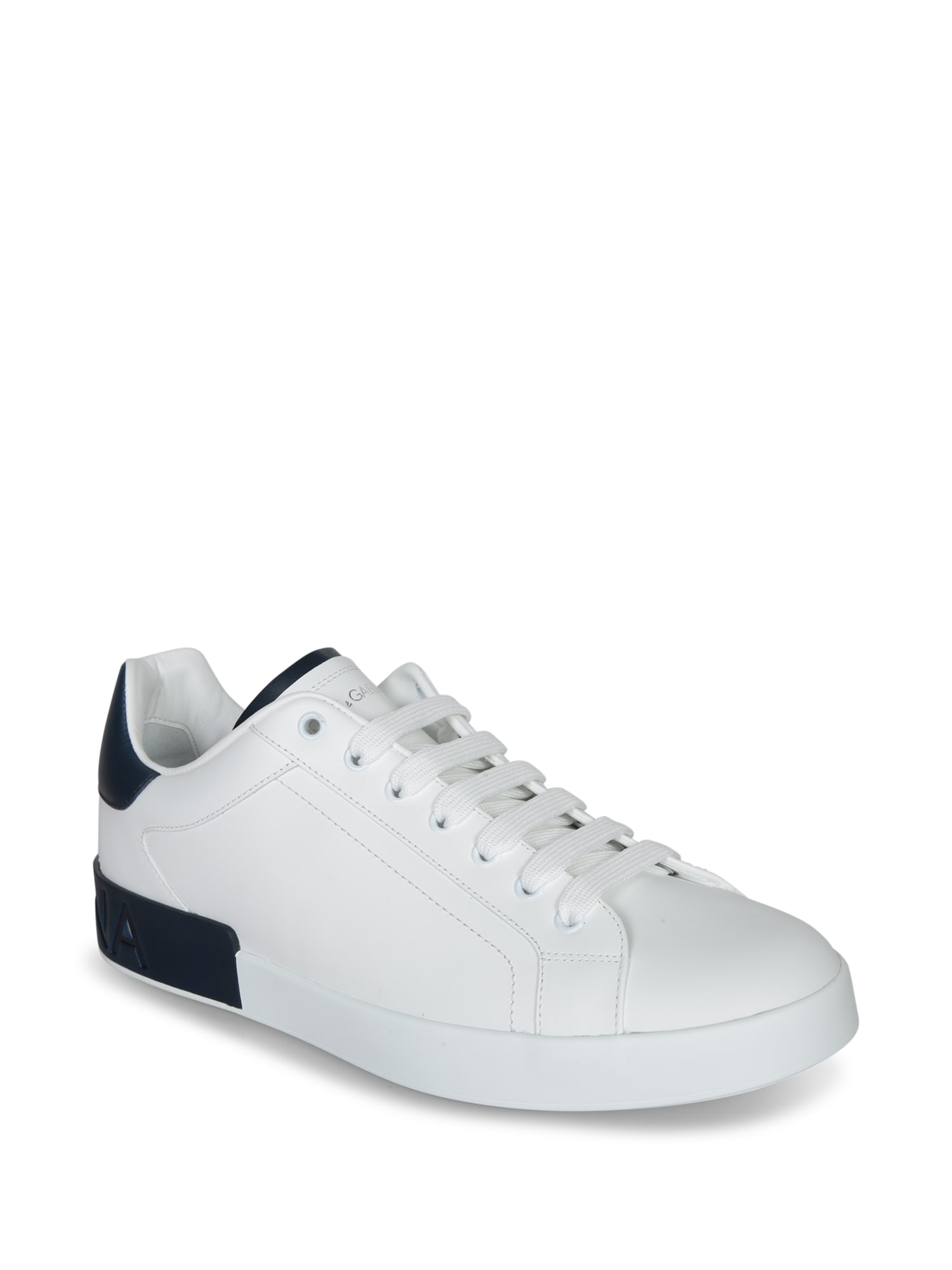 Dolce & Gabbana White Sneakers With Minimalist Design And Cushioned Sole In White