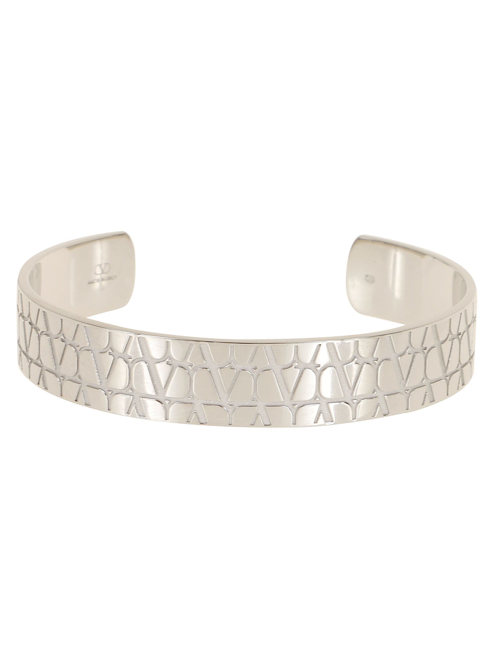 Shop Valentino Cuff Toile Iconographe In Palladium