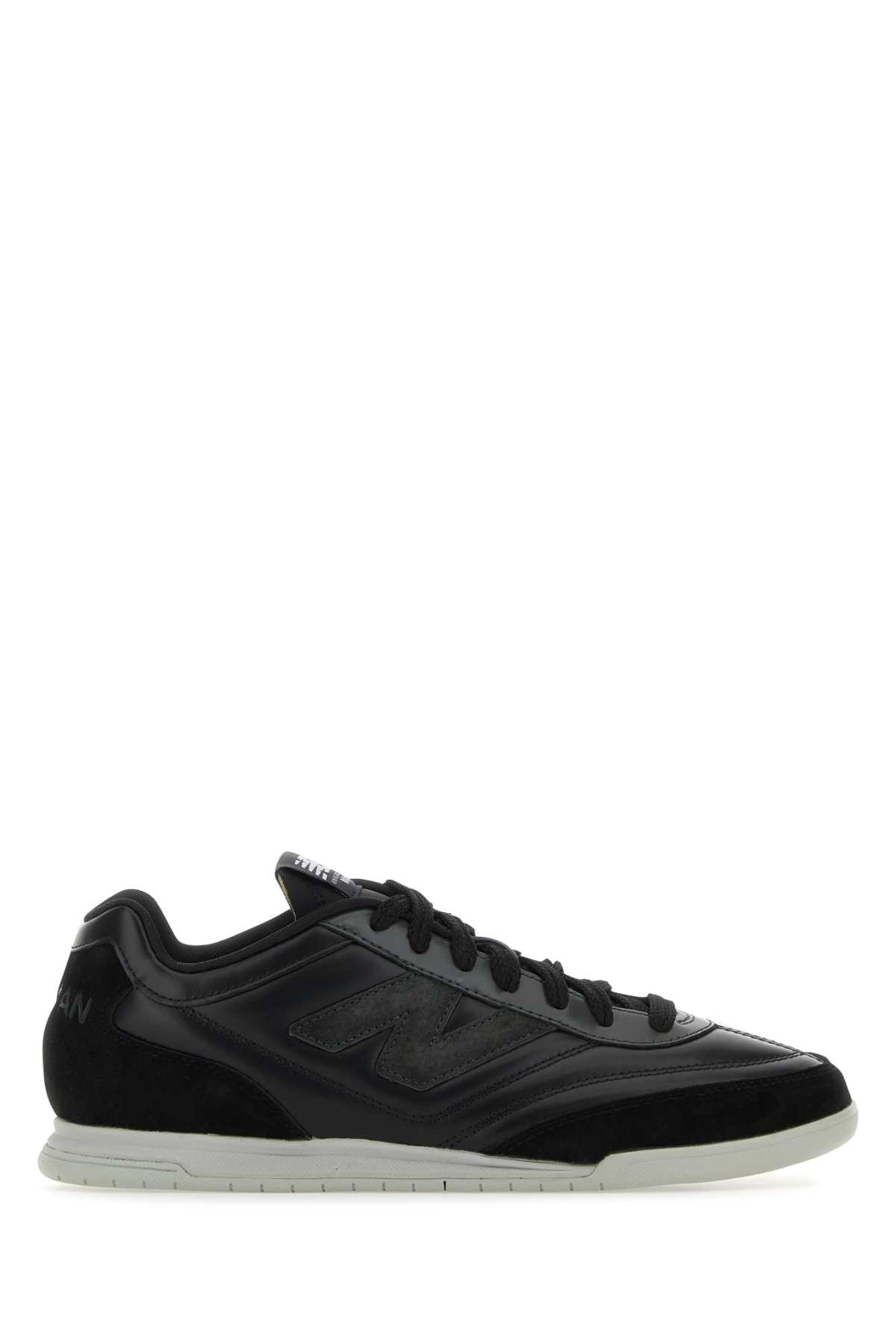 Shop Junya Watanabe Black Leather  X New Balance Sneakers
