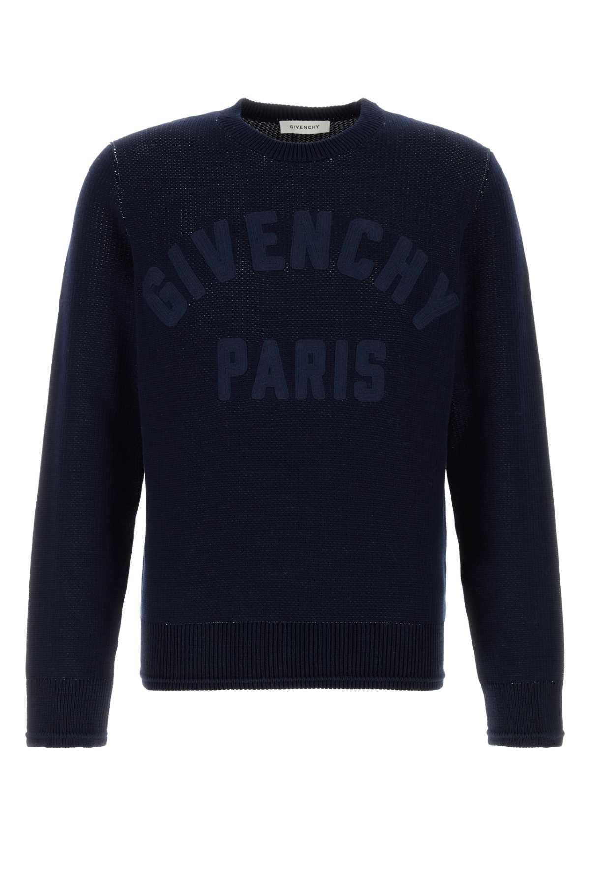 Givenchy Midnight Blue Cotton Sweater