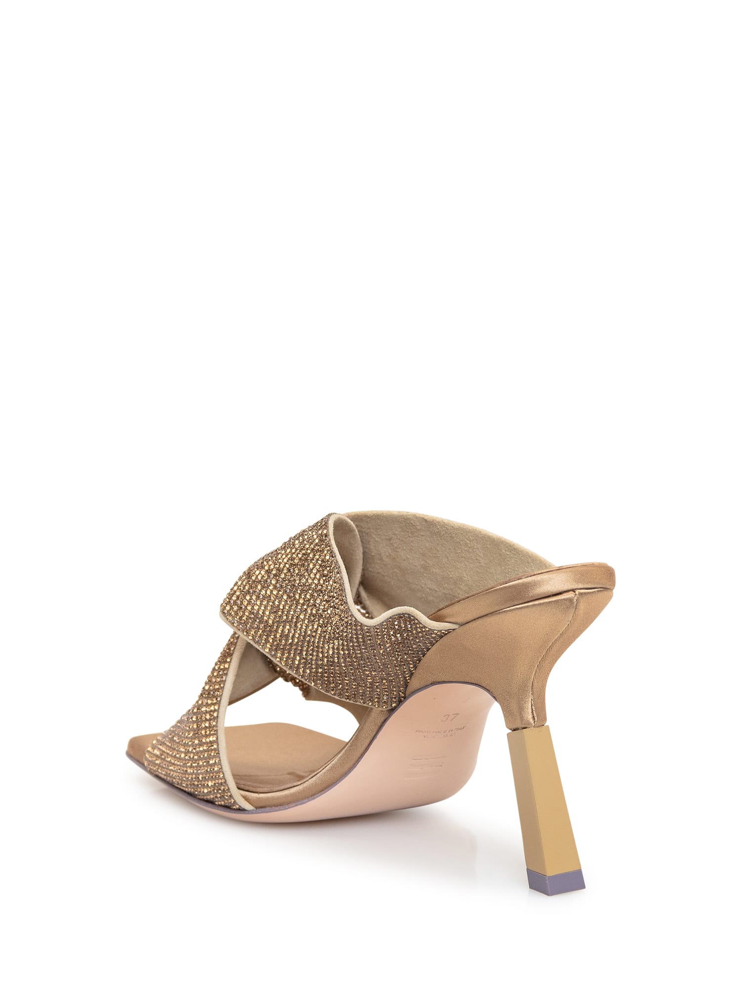 Shop Sebastian Milano Paris Mule Sandal In Beige