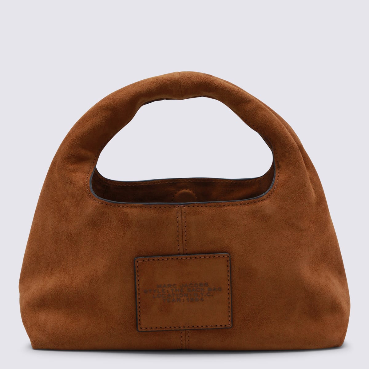 Marc Jacobs Copper Leather The Mini Sack Shoulder Bag In Brown