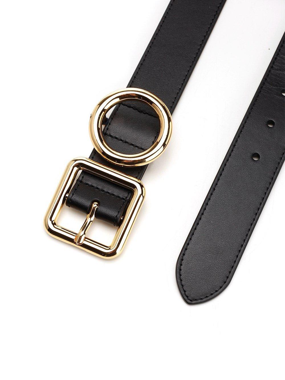 Shop Jacquemus La Ceinture Regalo Shapes Belt In Nero