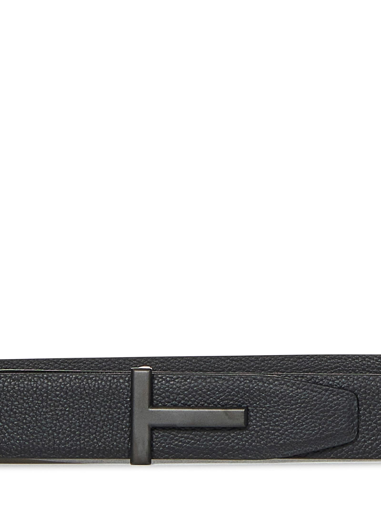 Shop Tom Ford T Icon Belt In Black