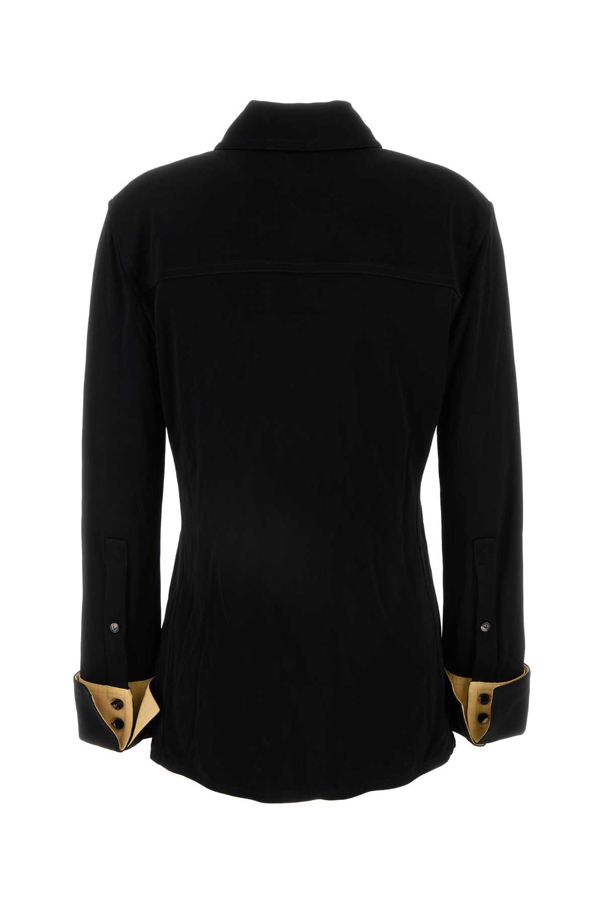 Shop Bottega Veneta Black Jersey Shirt