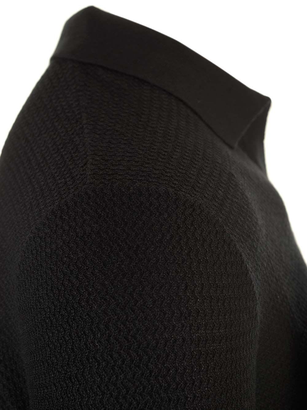 Shop Tagliatore Wool And Silk Polo Shirt In Black