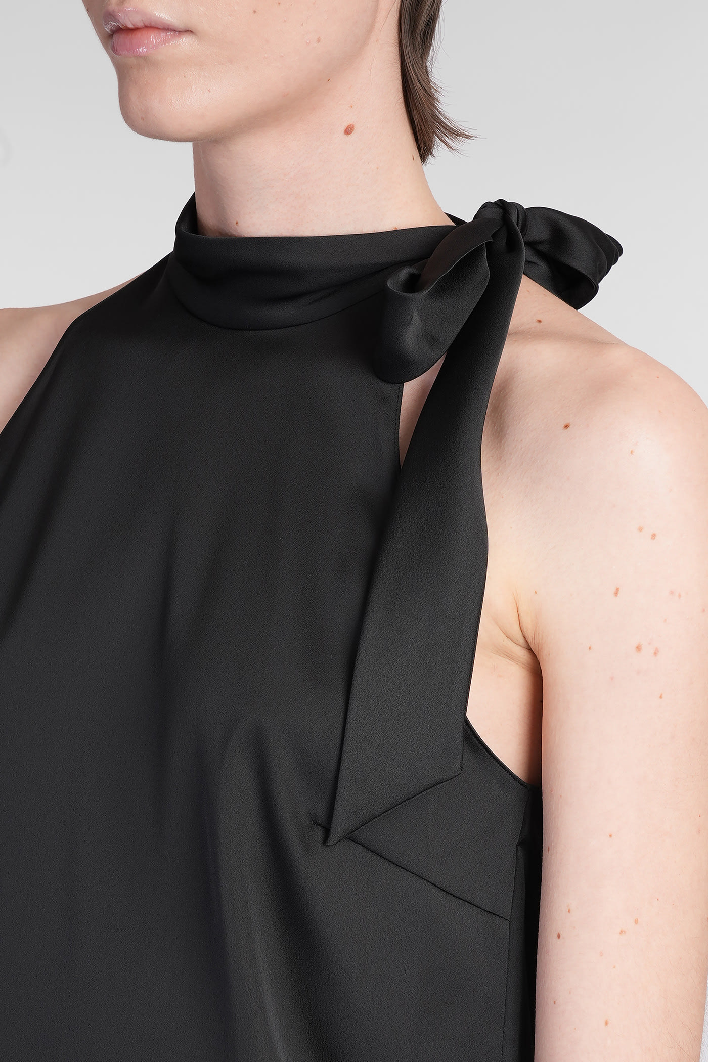 Theory Topwear In Black Polyester In Black