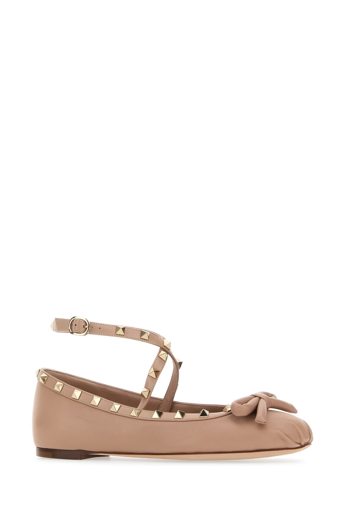 Shop Valentino Ballerine In Rosecannelle