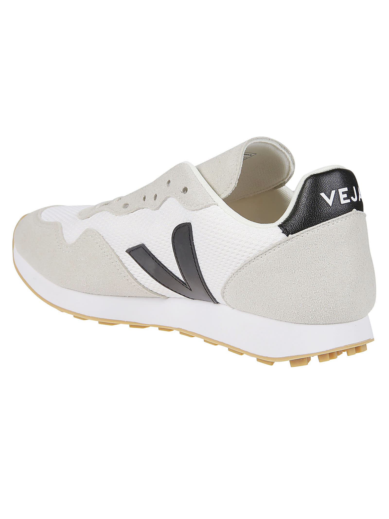 Shop Veja Sdu Sneakers In White/black/natural