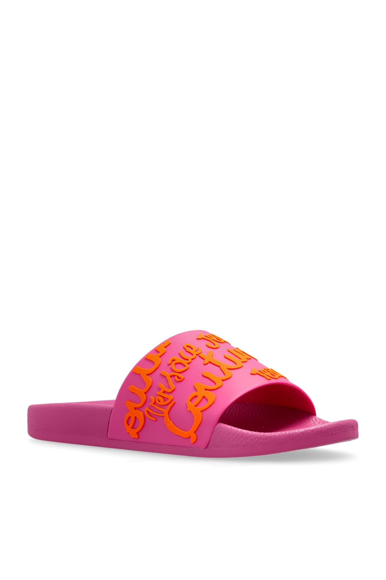 VERSACE JEANS COUTURE VERSACE JEANS COUTURE RUBBER SLIDES WITH LOGO