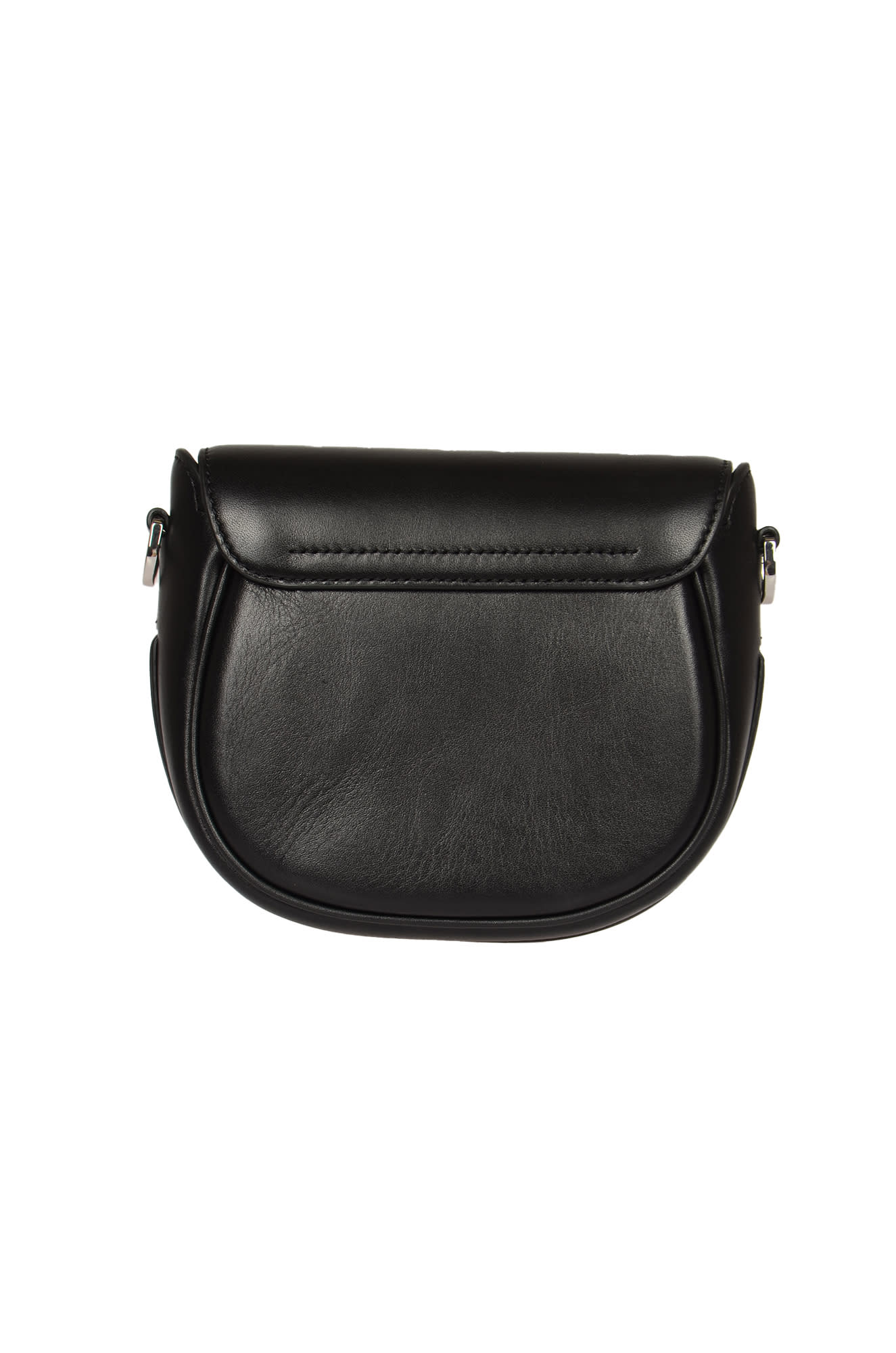 Shop Marc Jacobs Logo Strap Push-lock Shoulder Bag In Black