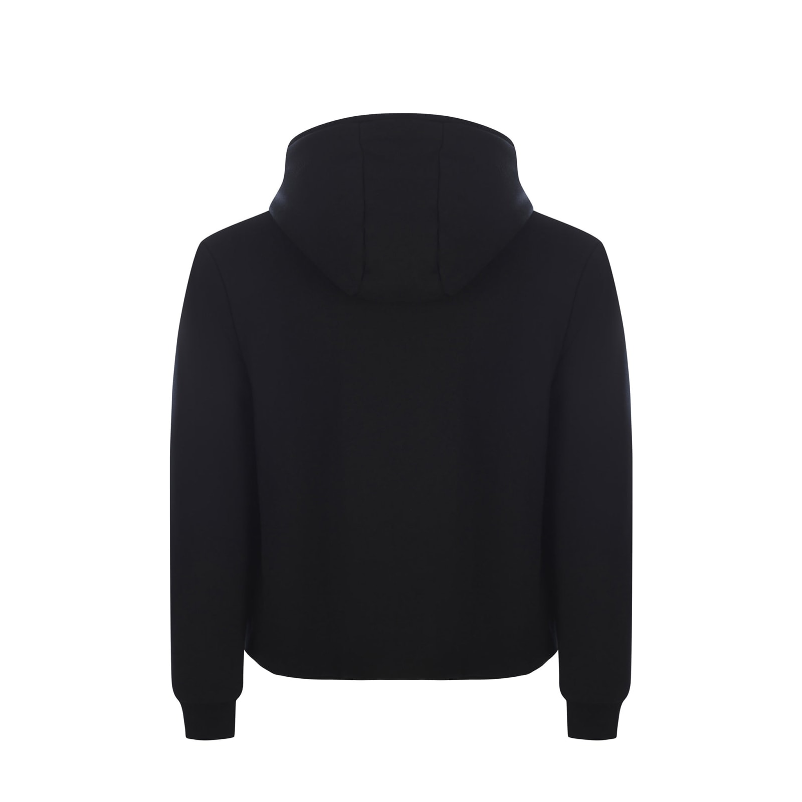 Shop Off-white Off Skate Zip Jersey Hoodie In Black