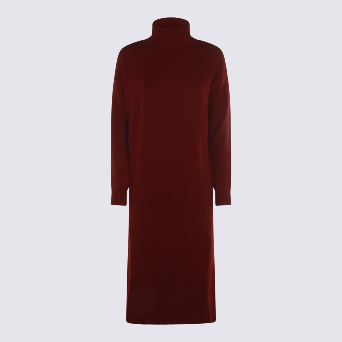 Max Mara Dark Red Cashmere Summer Knitwear In Red