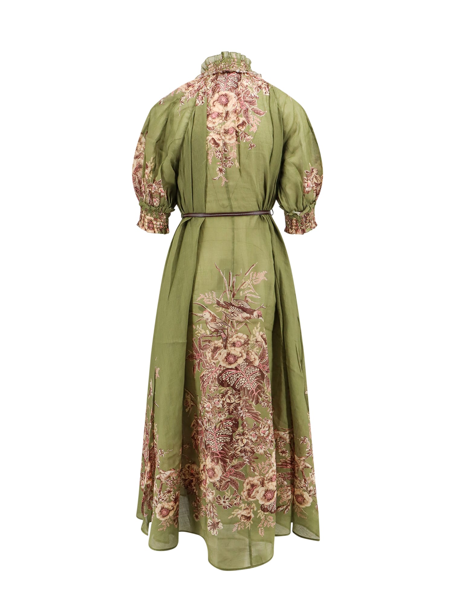 Shop Zimmermann Dress In Verde