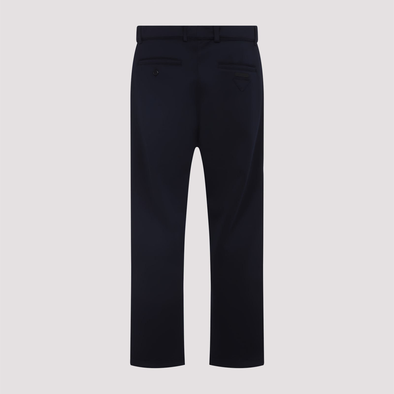 Prada Track Pants Polyester Belt Loops In Blue