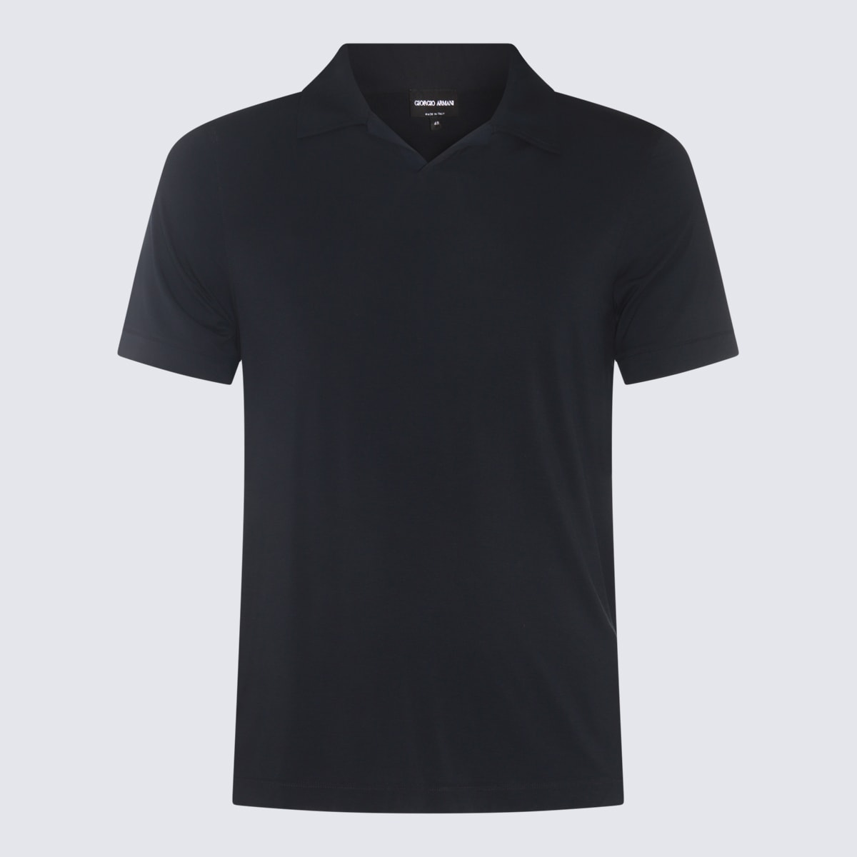 Black Viscose Polo Shirt