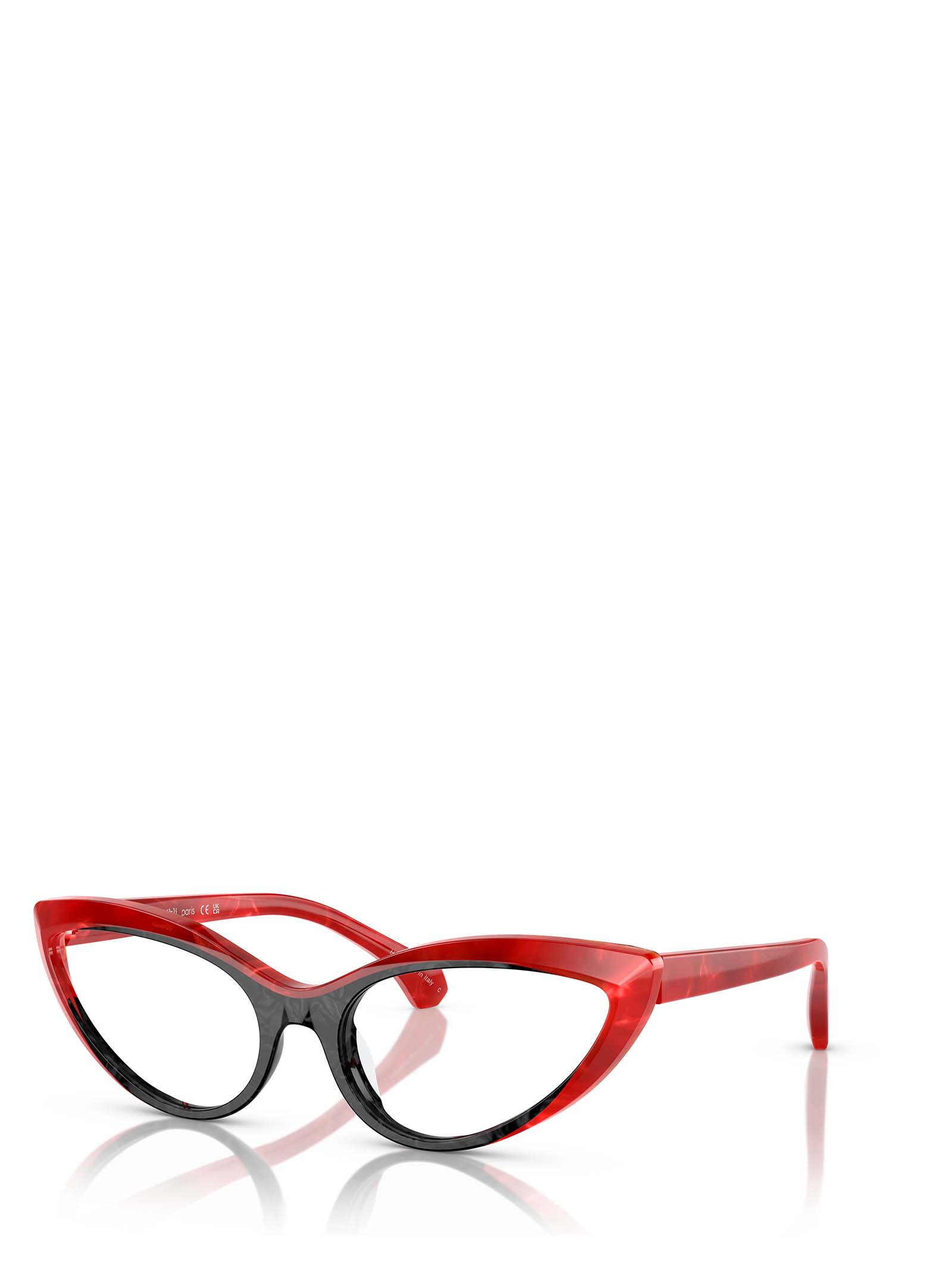 Shop Alain Mikli A03503 Noir Nacree/rouge Nacree Glasses