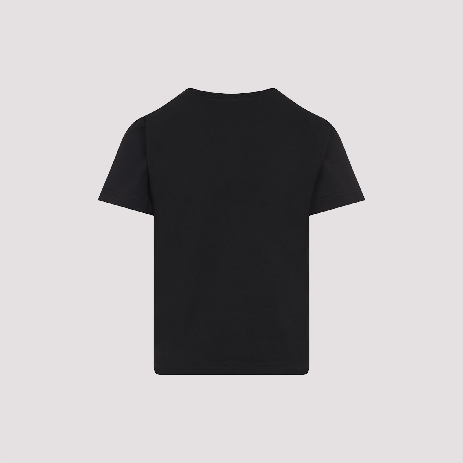 Alaïa Black Cotton T-shirt With Logo In Noir Alaia