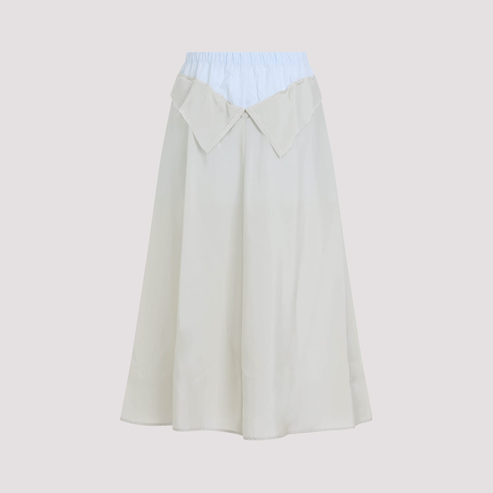 Maison Margiela Maxi Skirt With Flowing Silhouette In White
