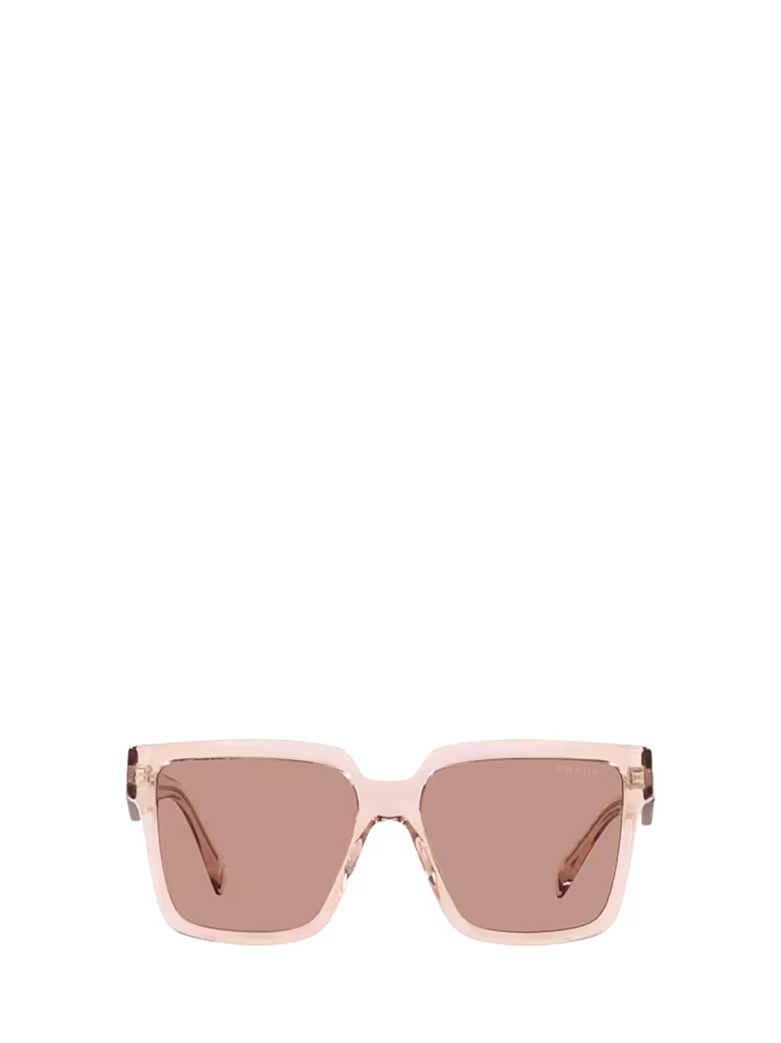 Shop Prada Pr 24zs Geranium / Petal Crystal Sunglasses