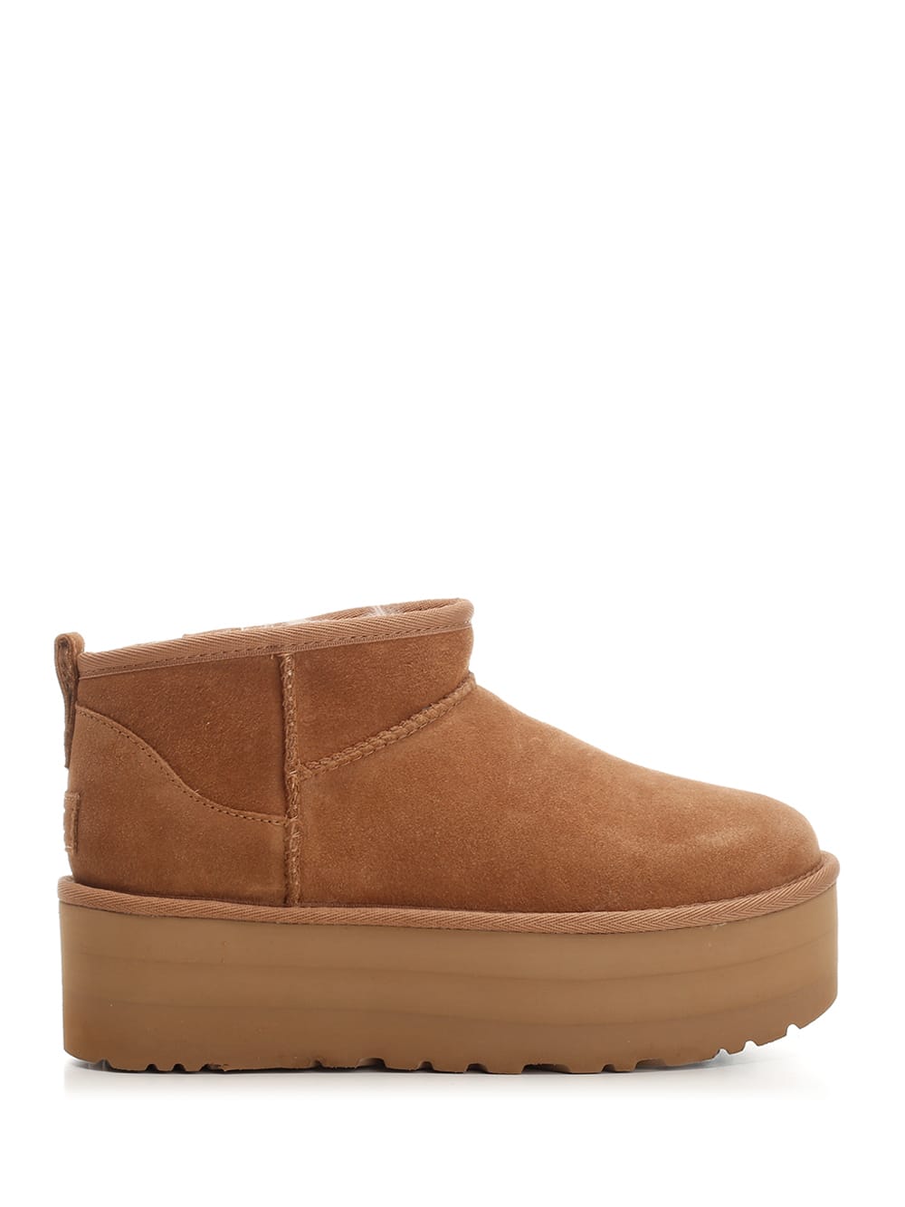Ugg Classic Ultra Mini 1135092-che Womens 5 Chestnut Suede Platform Boot Gbnc453 In Brown