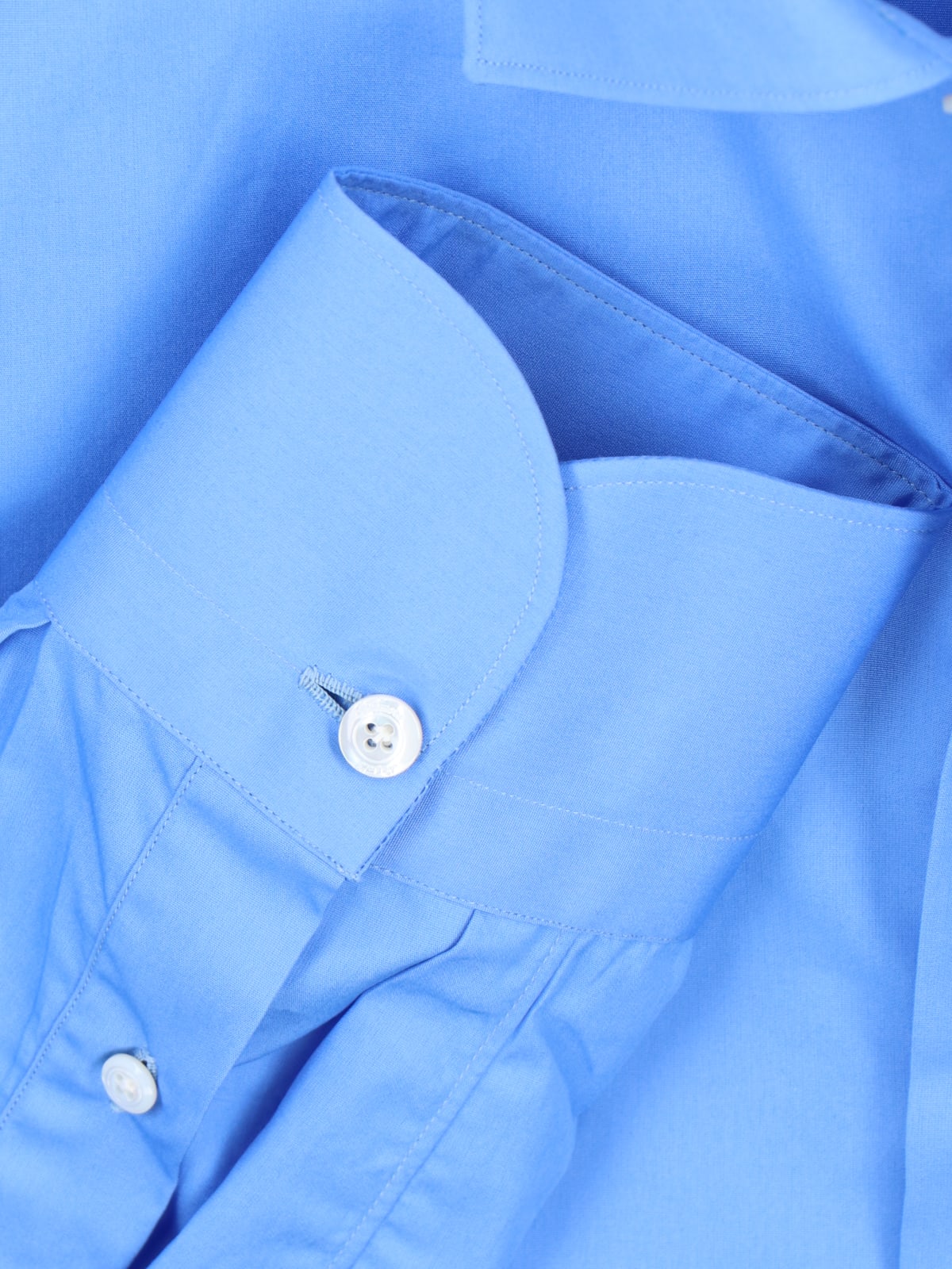 Shop Finamore Slim Shirt In Light Blue