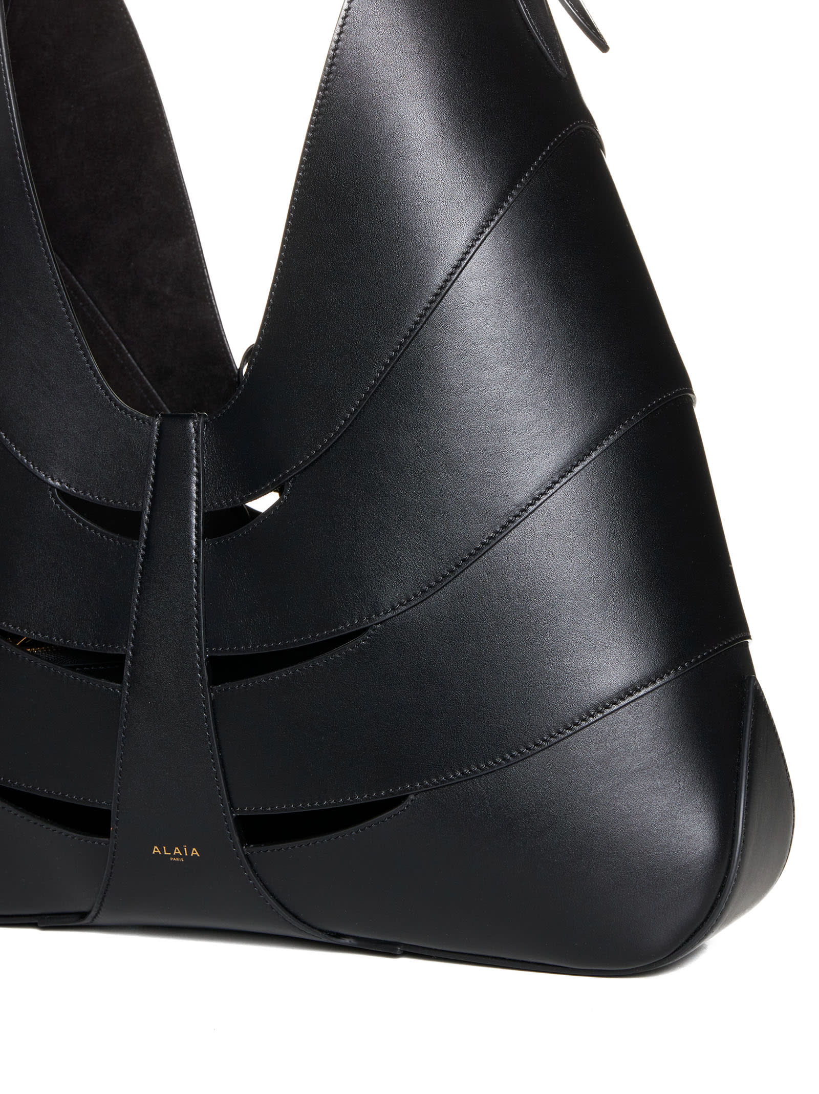 Shop Alaïa Shoulder Bag In Black