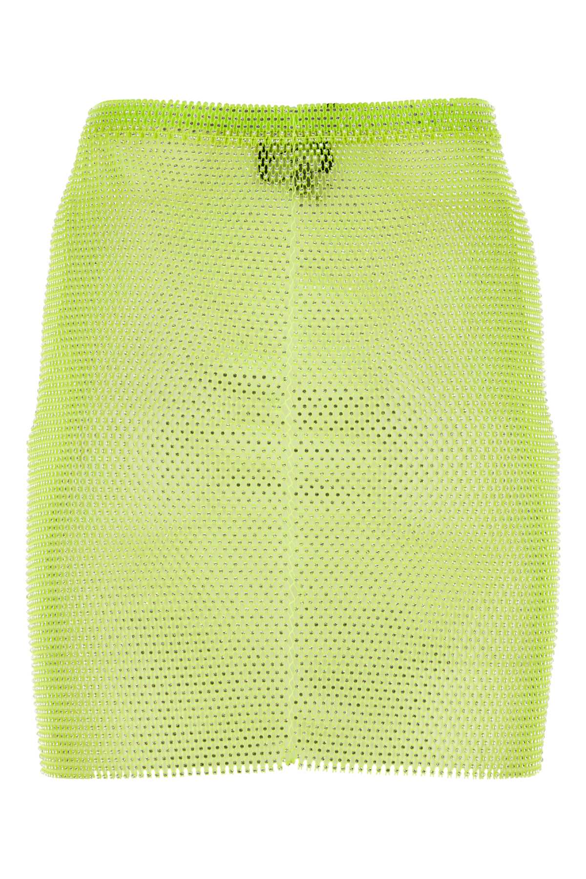 Shop Santa Brands Acid Green Mesh Mini Skirt In Neonlime