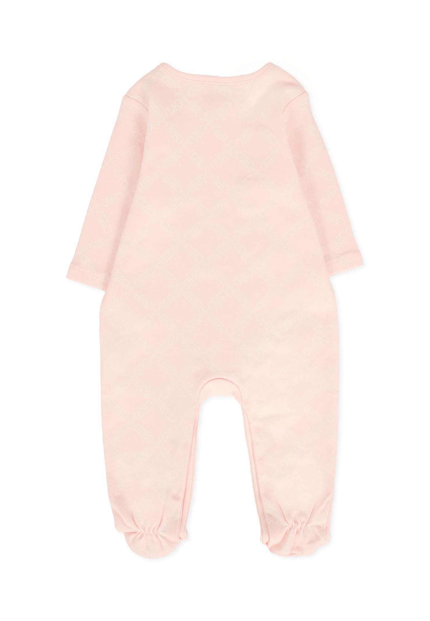 Michael Kors Pink Babygrow Set For Baby Girl With Logo In Pink