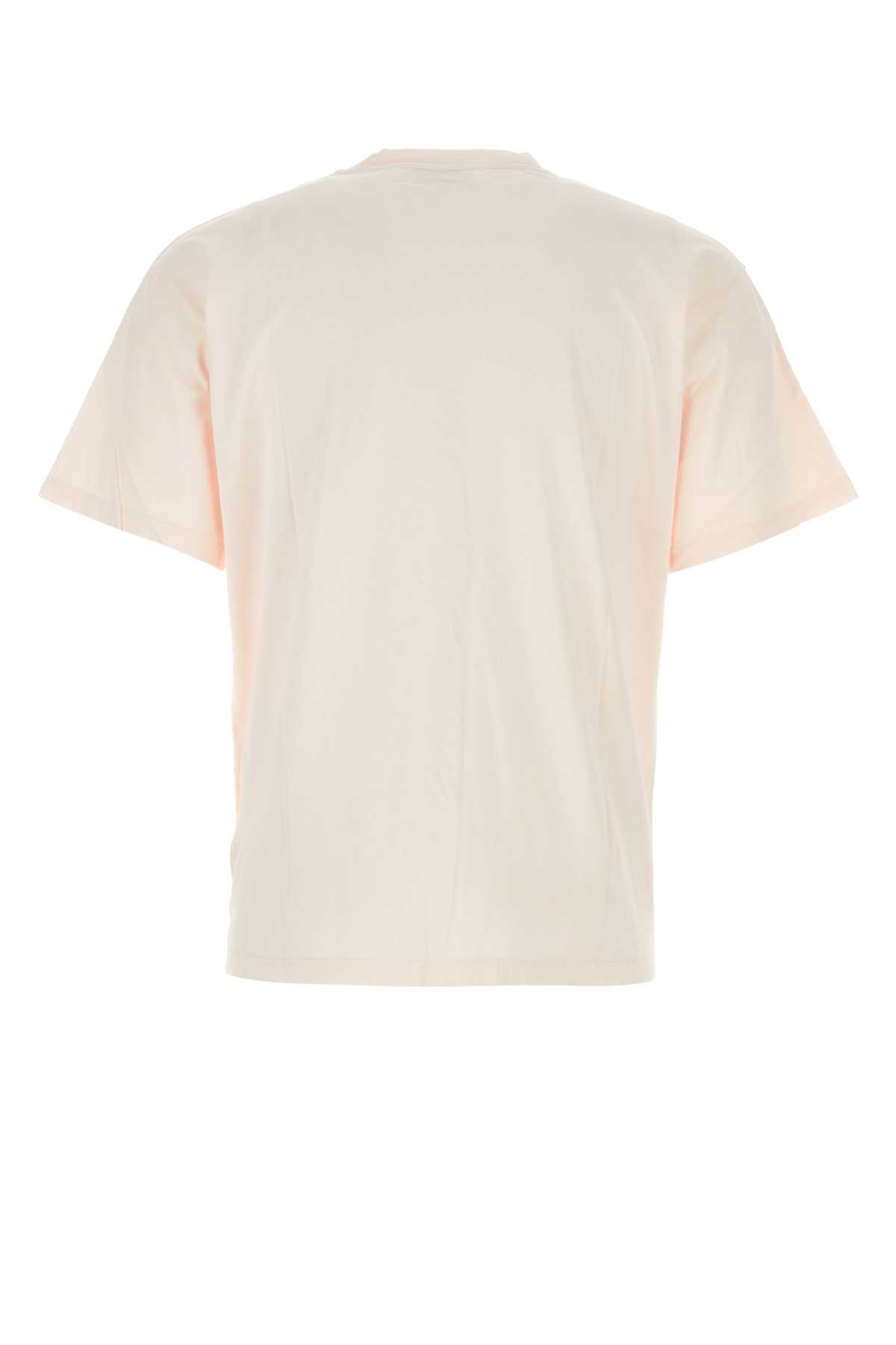 Aries Pastel Pink Cotton Temple T-shirt In Palepink